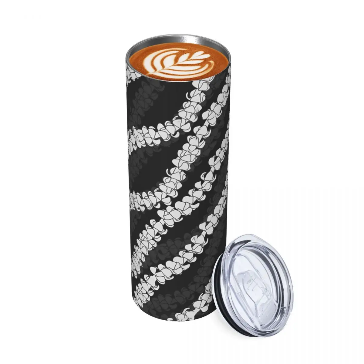 

Puakenikeni Single Leis On бирюзовый стакан из нержавеющей стали, кружка с вакуумной изоляцией, термохолодные чашки, соломенная с крышкой, 20 унций