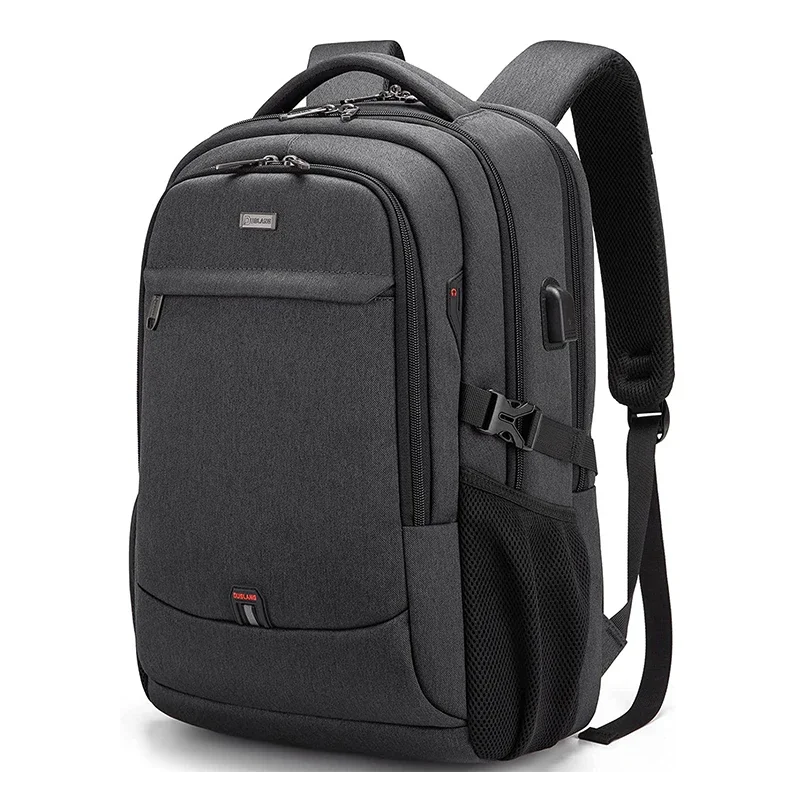 Men 17.3''Laptop Backpack Quality Large Capacity Backpack USB Port Business Backpack Oxford Waterproof Travel Backpack Mochila