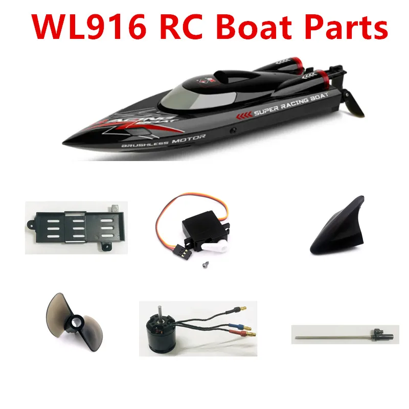 WLtoys WL916 RC Boat Ship Spare Parts Accessories Motor Propeller Servo Crashproof PVC Receiver