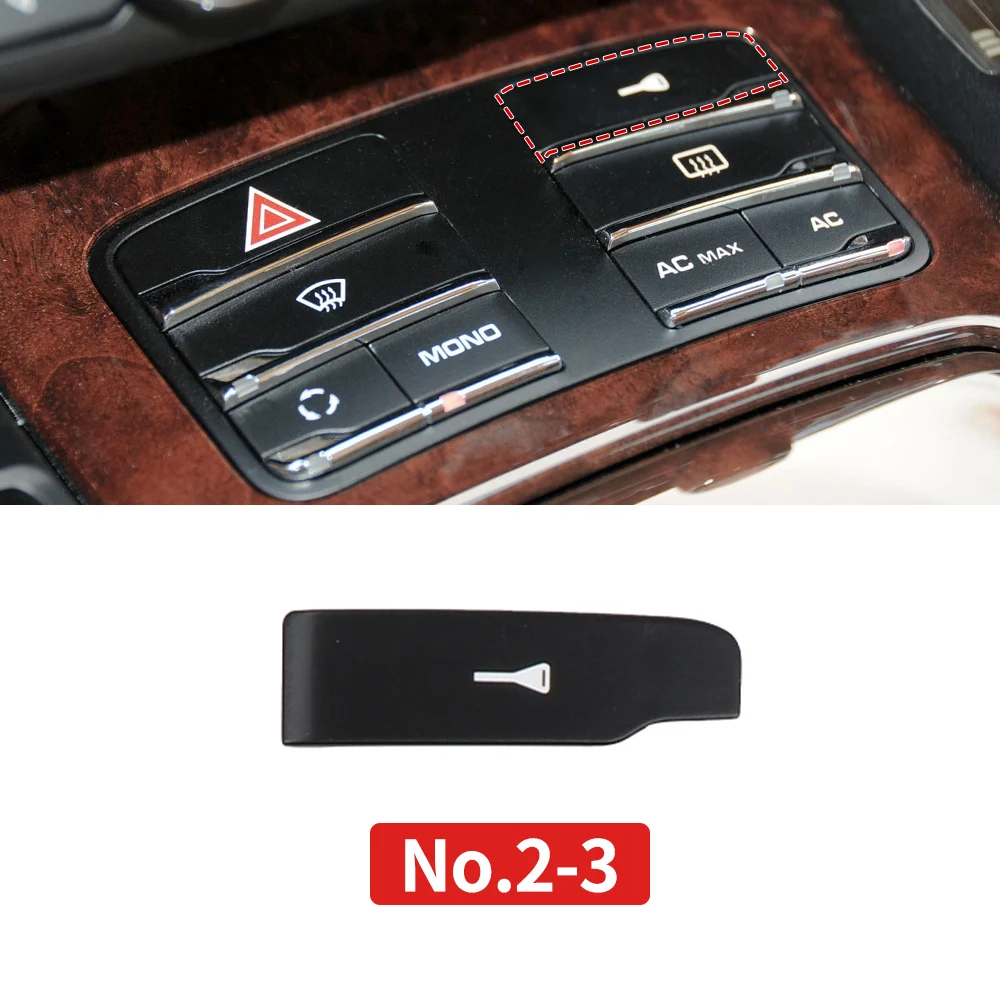 Car Interior Central Control Function Buttons Air Conditioning Button Caps For Porsche Cayenne 7P5 Panamera 970 Macan 95B