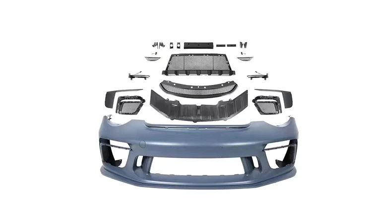forFront Bumper with Surround Kit Equipped with Daytime Running Lights for 997 Upgrade Bodykit Car 99