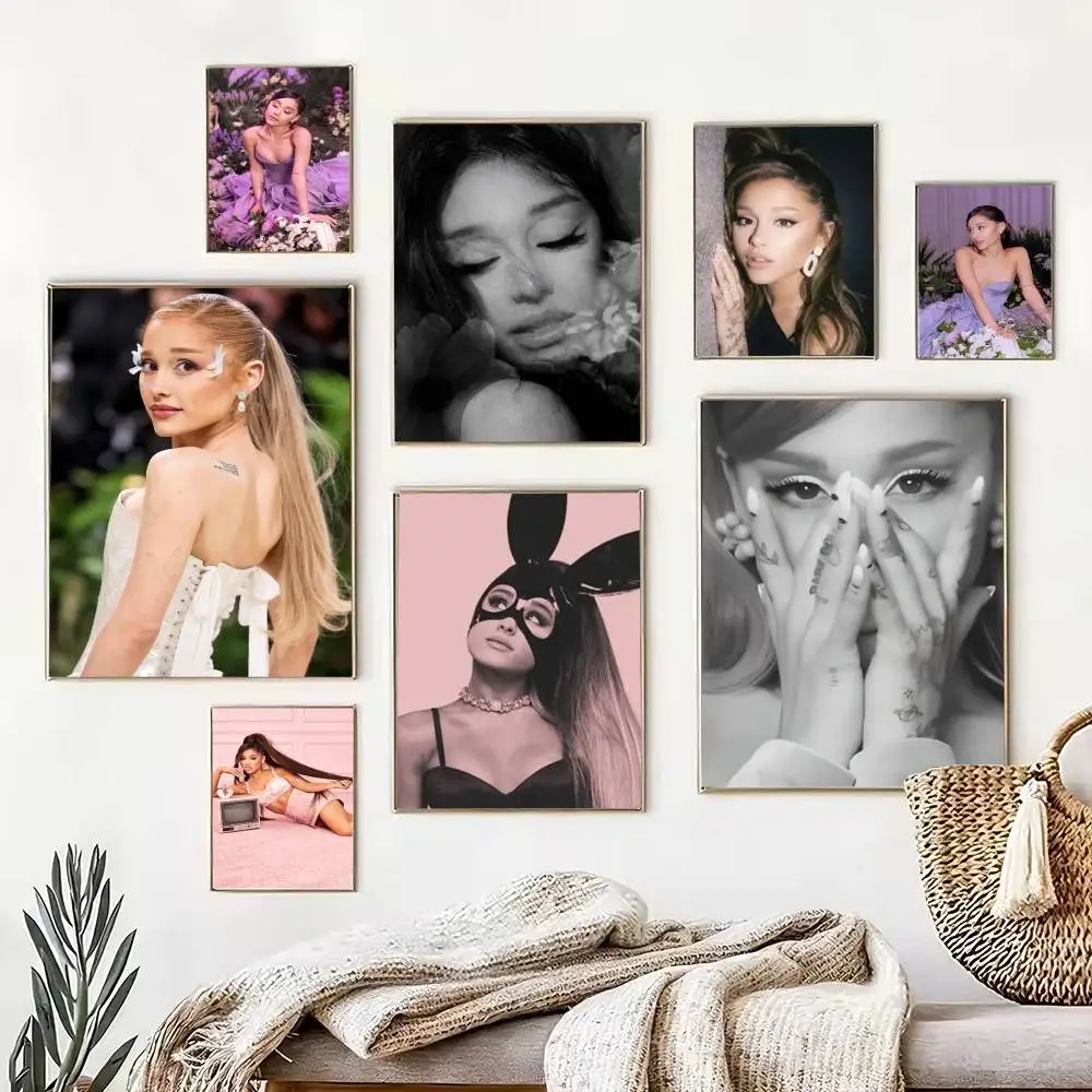 A-Ariana  Poster High Quality Dorm Living Room Aesthetic Wall Decoration Painting Stickers Gift