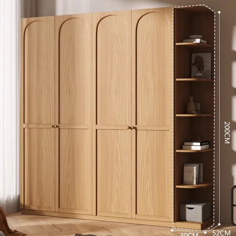 

Simple Wooden Wardrobes Storage Mobile Free Shipping Display Cabinets Bathroom Hanging Mueble Para Colgar Ropa Home Furniture