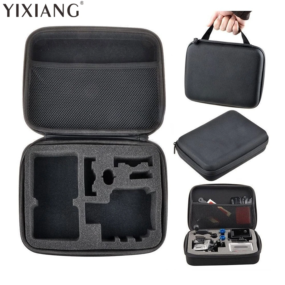 Travel Storage Collection Bag Case for Gopro Hero 3/4 Sj4000 Xiao mi Yi Action Soocoo Camera Sport Cam 17*12*7cm