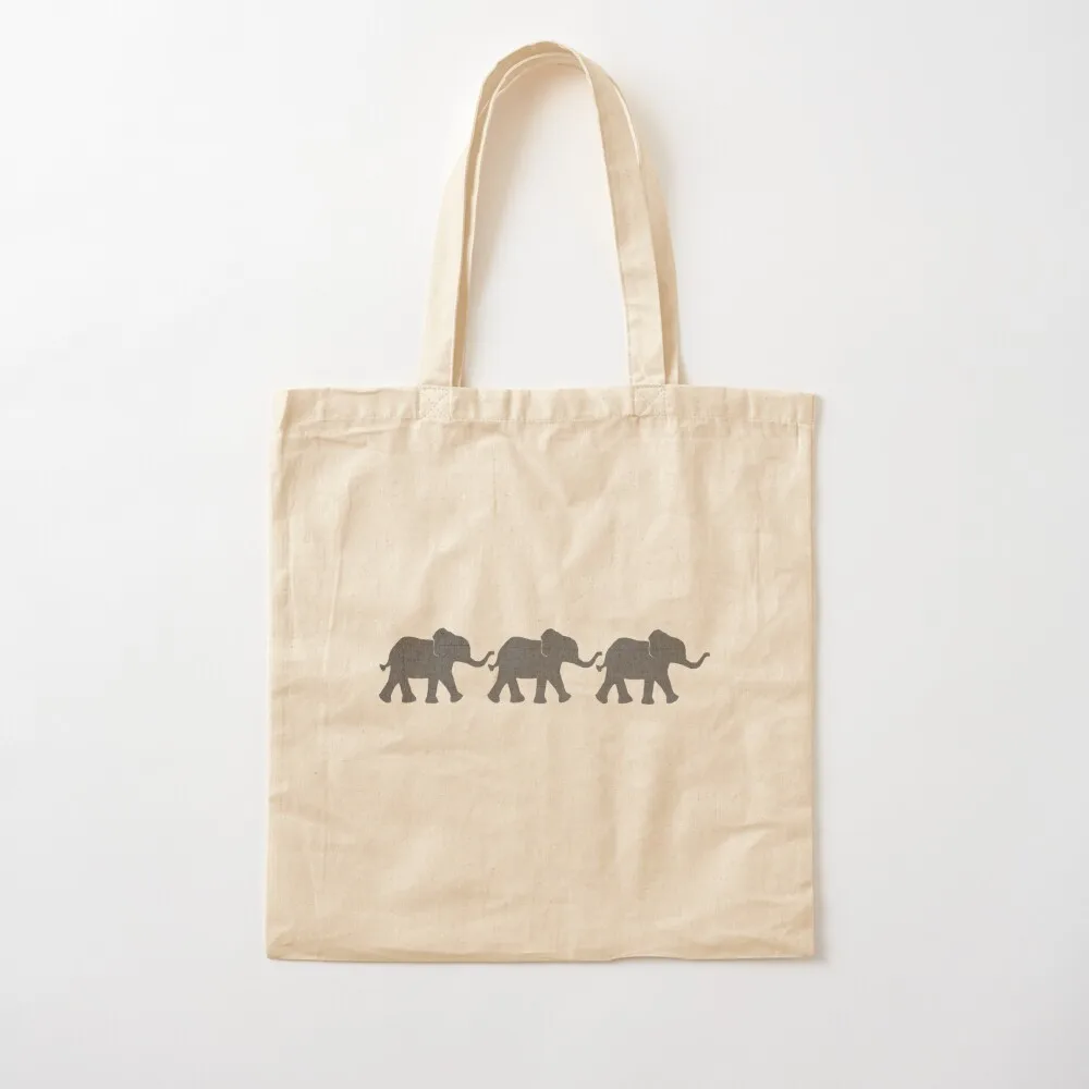 

Three Elephants Tote Bag shopper bags tote bag canvas