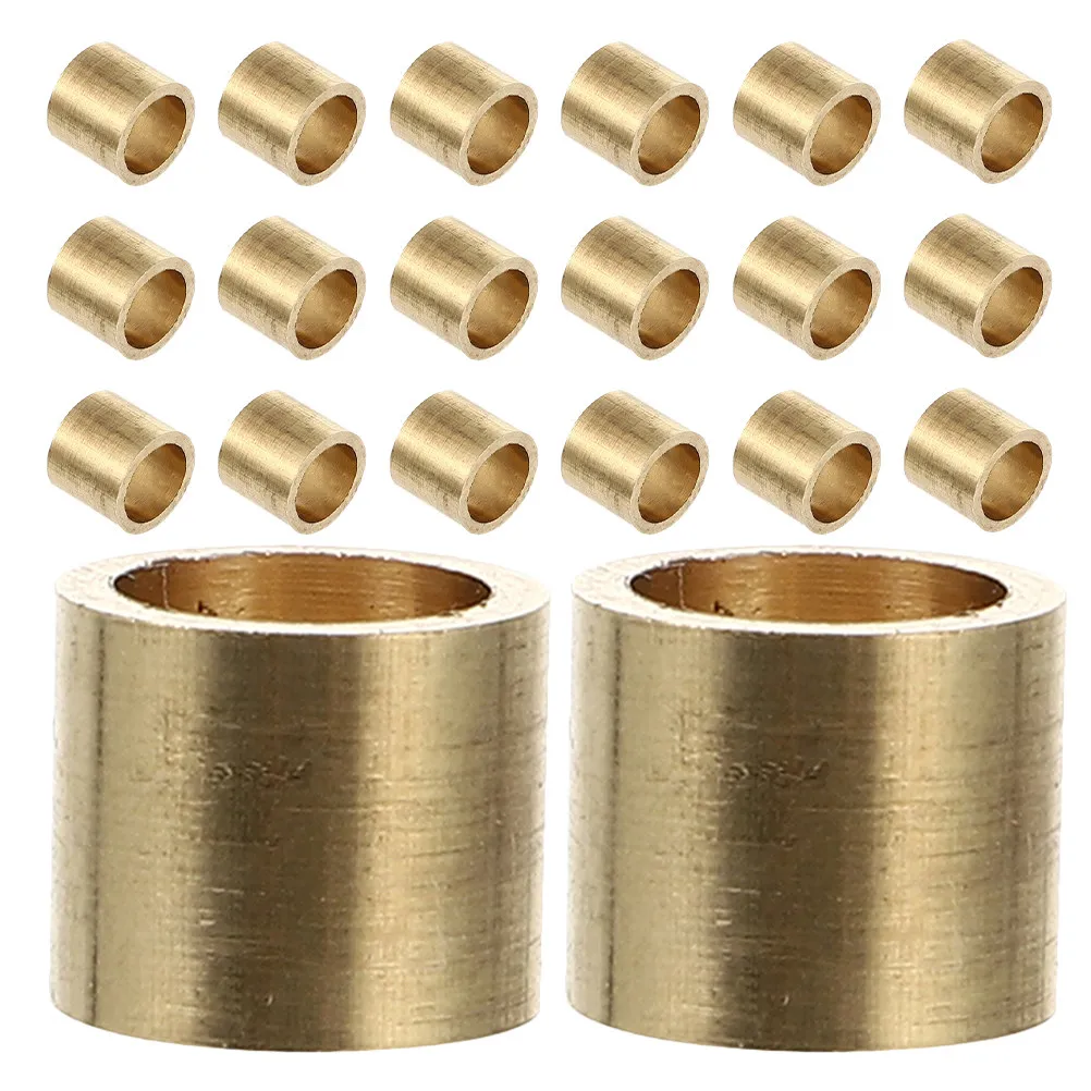 

20Pcs Snooker Pool Cue Ferrules Brass Billiard Stick Replacement Repair Parts for Cue Tips Accessories Billiard Tip