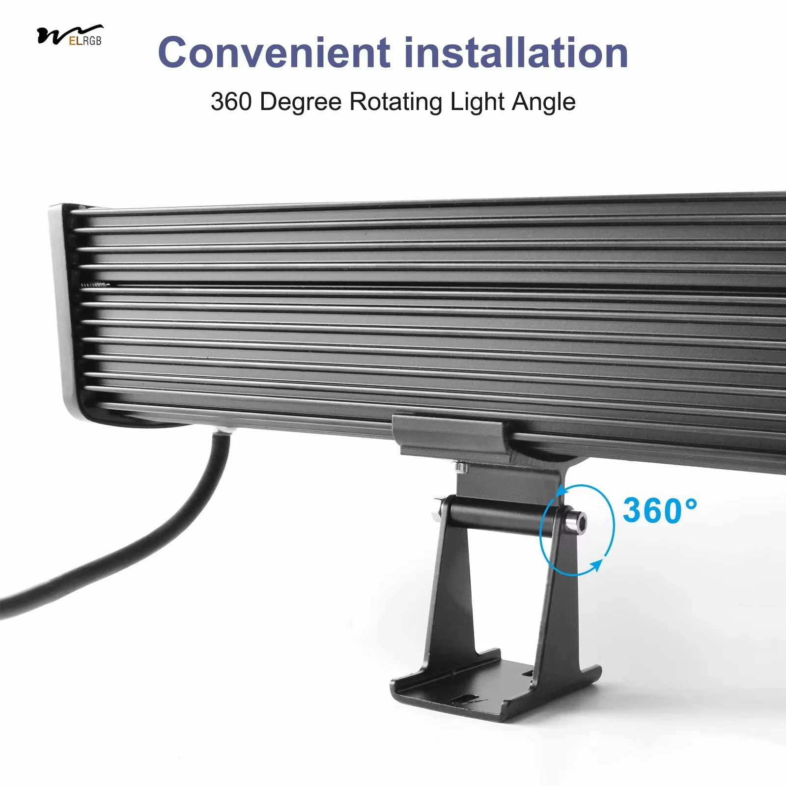 السوبر مشرق 108 واط وحدة إضاءة LED جداريّة غسالة ضوء بار 5000 كيلو ضوء النهار RGB الخطي قطاع ضوء 40 بوصة طويلة الثقيلة لفندق المستودع