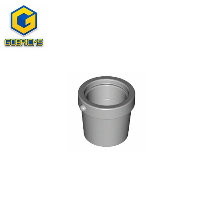 Gobricks GDS-M245 Utensil Bucket 1 x 1 x 1 Tapered with Handle compatible with lego 95343 Assembles Building Blocks Technical