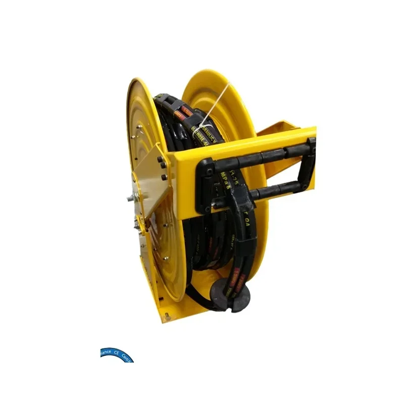 

Hydraulic Hose Reel 30m Rubber Hose Reel Dual Trachea Automatic Spring High Pressure Industrial Reel