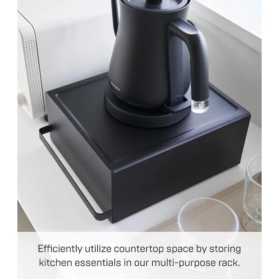 Yamazaki Home Tower Kitchen Appliance Rack With Drawers SpaceSaving UnderAppliance Storage Organizer For Sugar Tea Packs Mixers