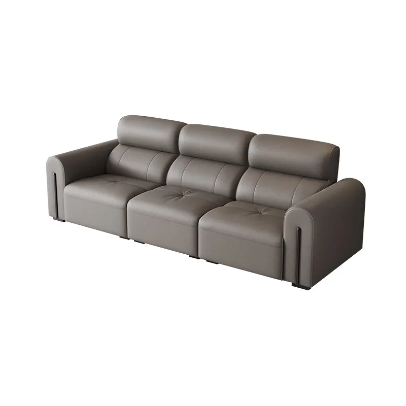 

Leather, sofa, cowhide, living room, modern, simple, solid wood, new