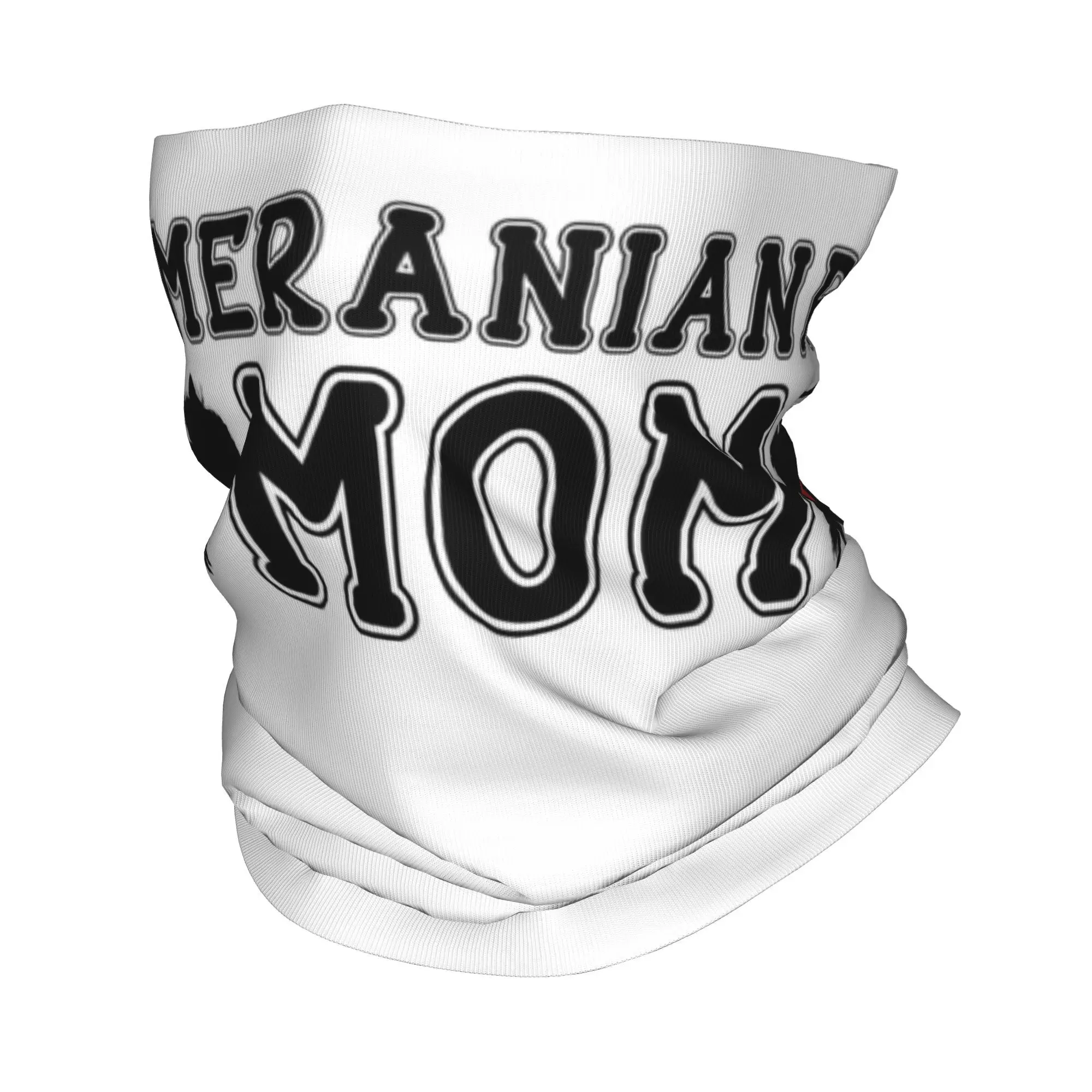 Pomeranian Mom Bandana 넥 커버 프린트 랩 스카프 따뜻한 머리띠 사이클링 남여 성인 통기성