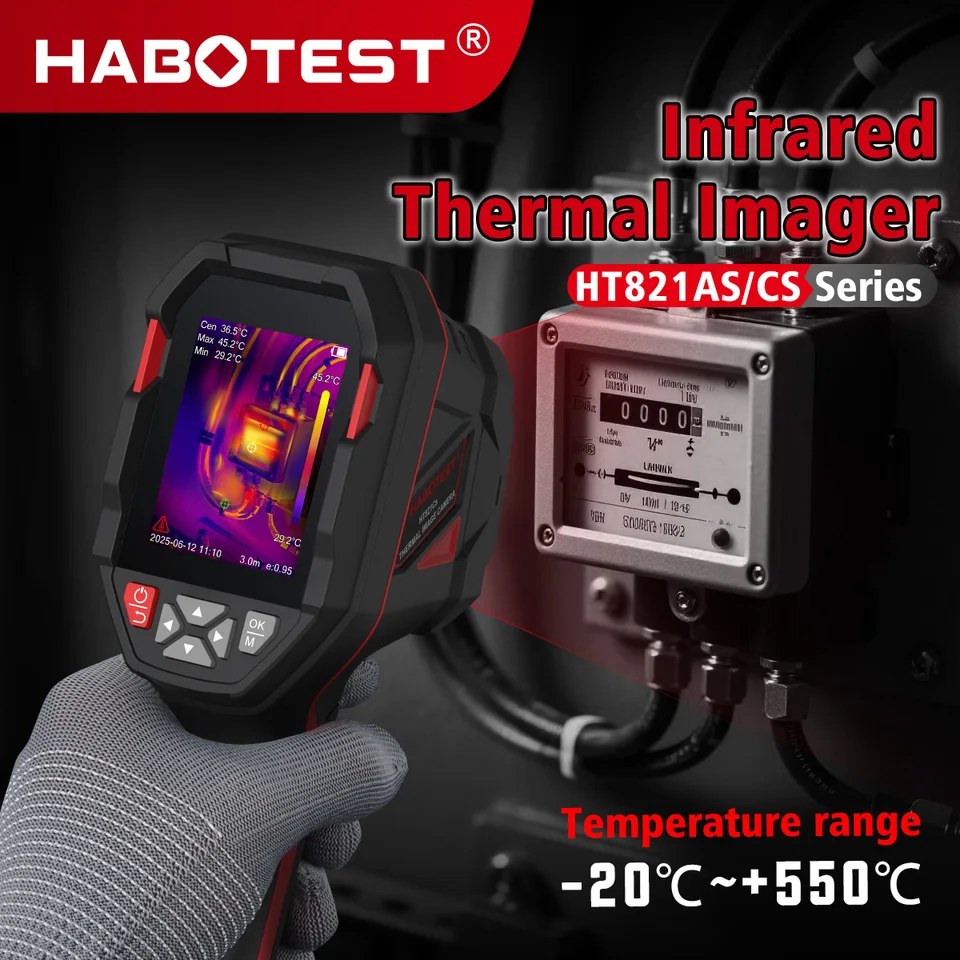 HABOTEST HT821AS/CS 充電式サーマルイメージングカメラ 256*192 -20
