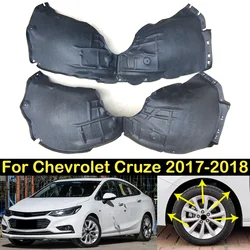 DECHO Front Rear Fender For Chevrolet Cruze 2017-2018 Lined Mudguard Fender lining Soundproofed