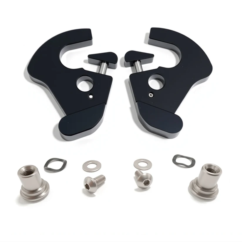 Quick Release Detach Hardware Luggage Rack Sissy Bar Latch Clips Side Plate Mounting Bracket Grommet for Harley Touring Electra