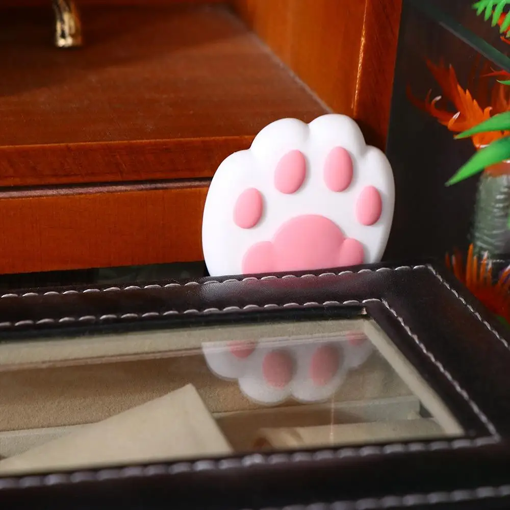 2Pc Cartoon Wall Protector Door Crash Pad Anti-collision Cat Claw Door Stopper Silicone Shockproof Door Stops Cabinet