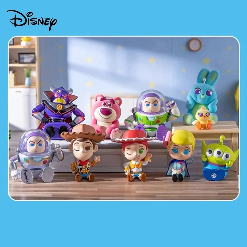 Genuine Disney Toy Story Buzz Lightyear Sitting Series Blind Box Toys Action Figures Mystery Box Collection Model Doll Kids Gift