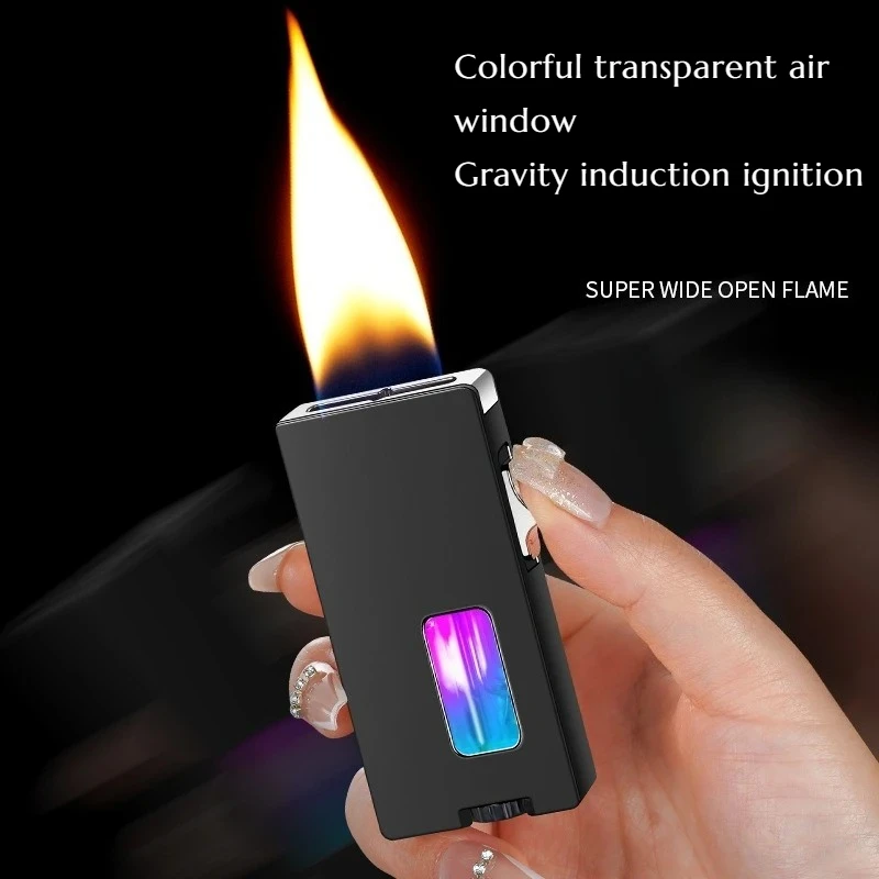 

Shake The Open Flame Gravity Sensor Personalized Inflatable Lighter High Quality Men's Gift Cigarette Accessory
