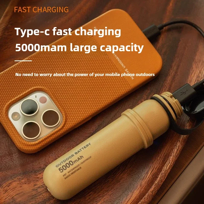 Outdoor Camping Light Large Capacity Power Bank Lighting Integrated Portable Camping Tent Light Multifunctional Life Lighting