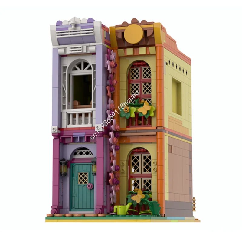 1308 Stück MOC Madrigal Antique Shop Alternative modulare Modellbauspielzeugblöcke Architektur Weihnachtsgeschenk DIY Idee Ziegel Kinder