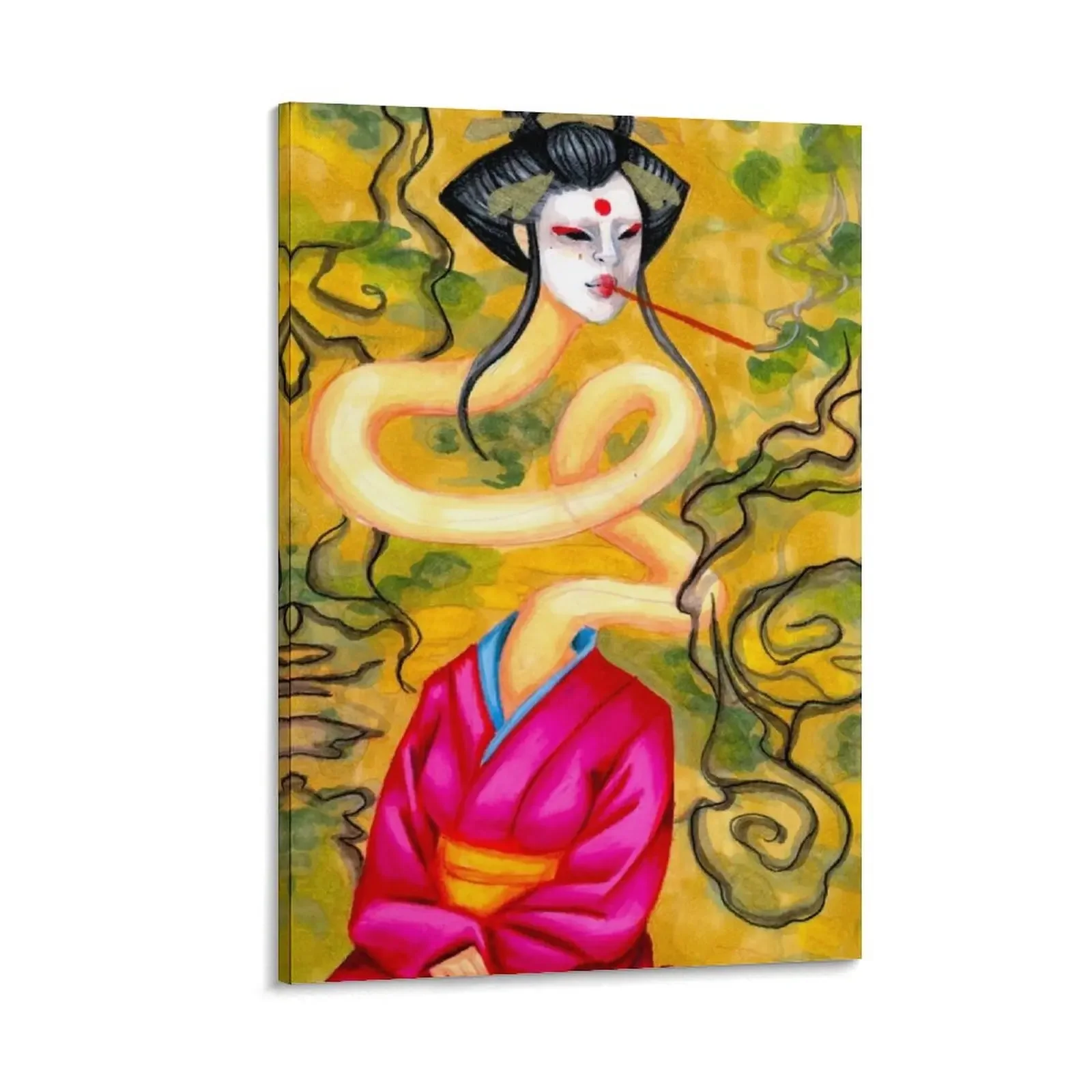 

Rokurokubi Canvas Painting decorative wall canvases pictures for wall Decorative picture room decors aesthetic
