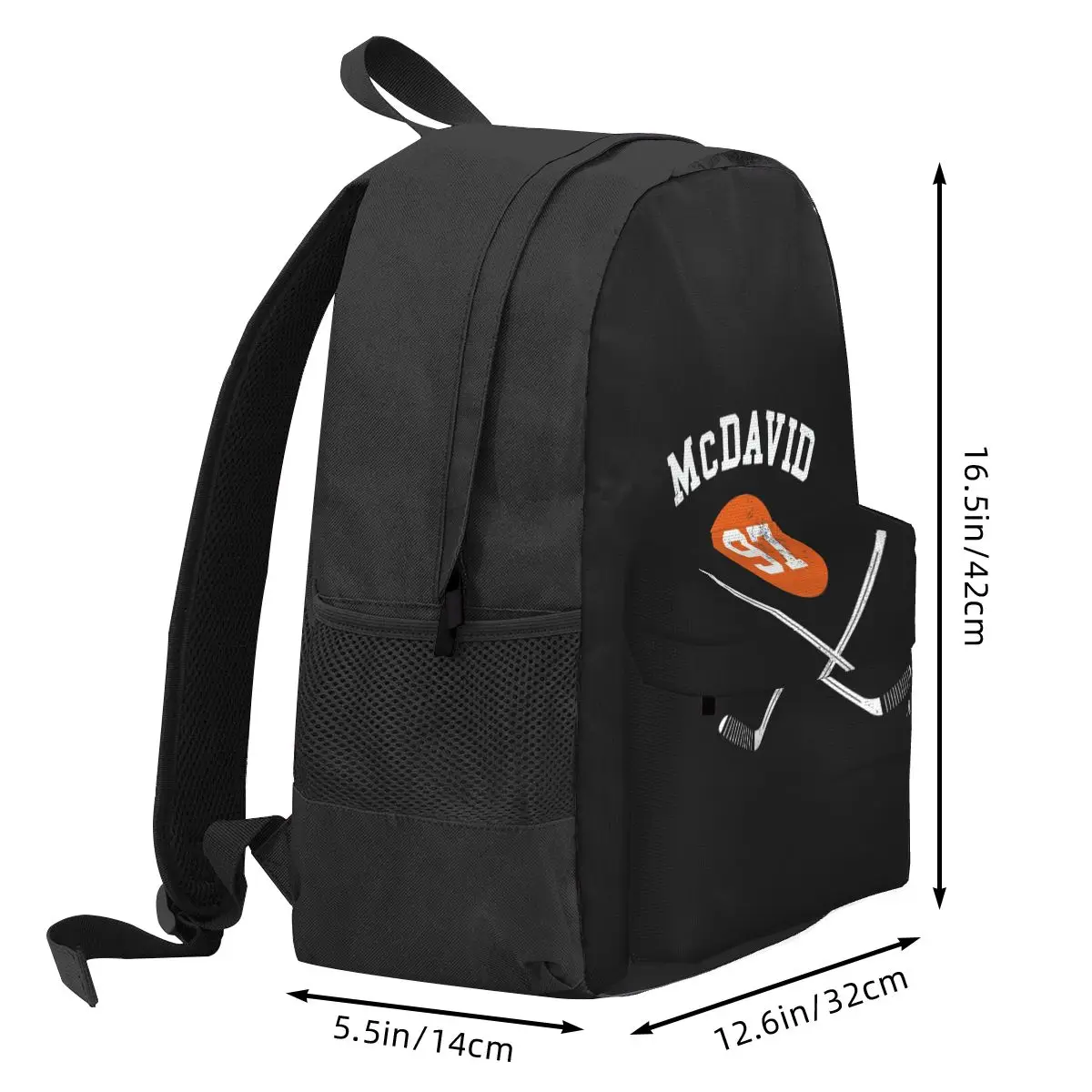 Connor McDavid 97 For Edmonton Oilers Fans Backpack Hot Sale Daypack Large Capacity Boys Girls BookBag School Bag