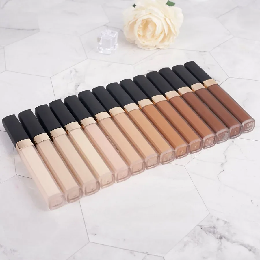 Korektor w płynie matowy Private Label, 13 kolorów, wysoka kryteria, długotrwały, wodoodporny, naturalny, łatwy w użyciu, lekki makijaż, hurt.