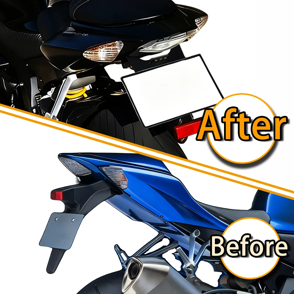 Fit For Suzuki GSX-R 1000 2005 2006 2007 2008 K5 K7 Rear Tail Tidy Fender Eliminator Kit License Registration Plate Holder