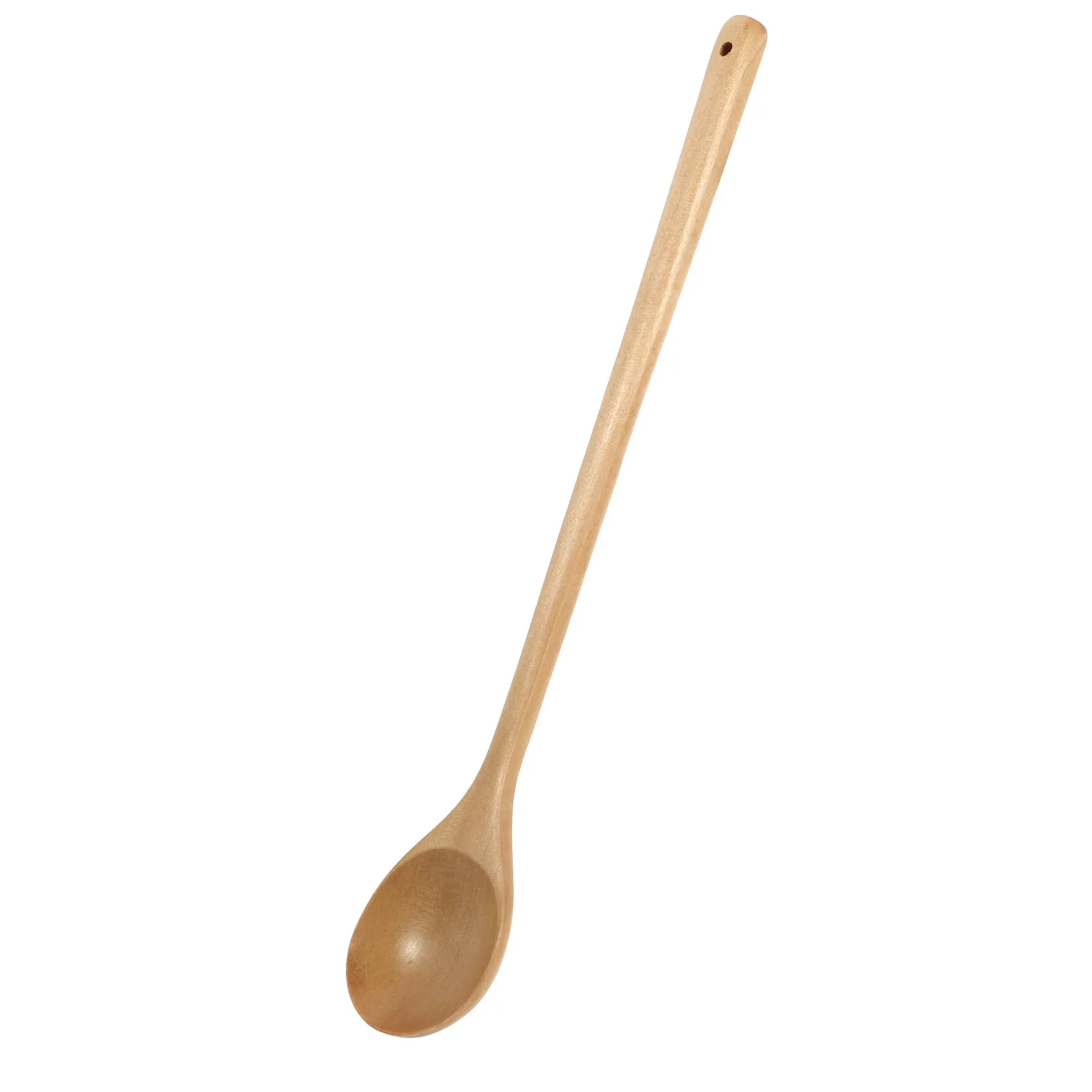

Wooden Rice Spoon High Quality Material Eco Friendly Simple Design Round Appearance Smooth Surface Easy to Clean Long for Eating
