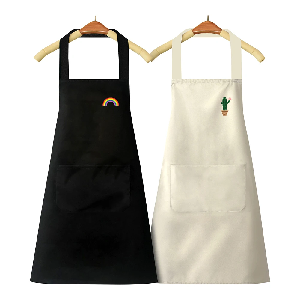 New Fashion Kitchen Aprons for Woman Men Chef Work Apron for Grill Restaurant Bar Shop Cafes Beauty Nails Studios Uniform