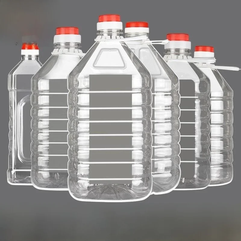 

Transparent Plastic PET Edible Oil Bottle Wine Barrel Oil Pot for Kitchen Storage 0 Liang 20 Liang Cooking Utensils