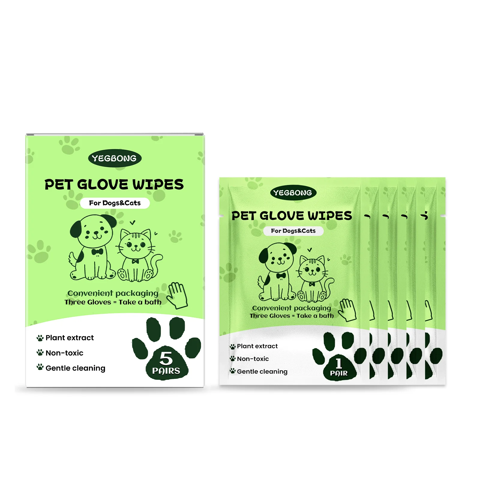 

Pet Cleaning Disposable Gloves No Need To Take A Bath Cleaning Cats And Dogs Dirt On Body Odor Cleaning Gloves