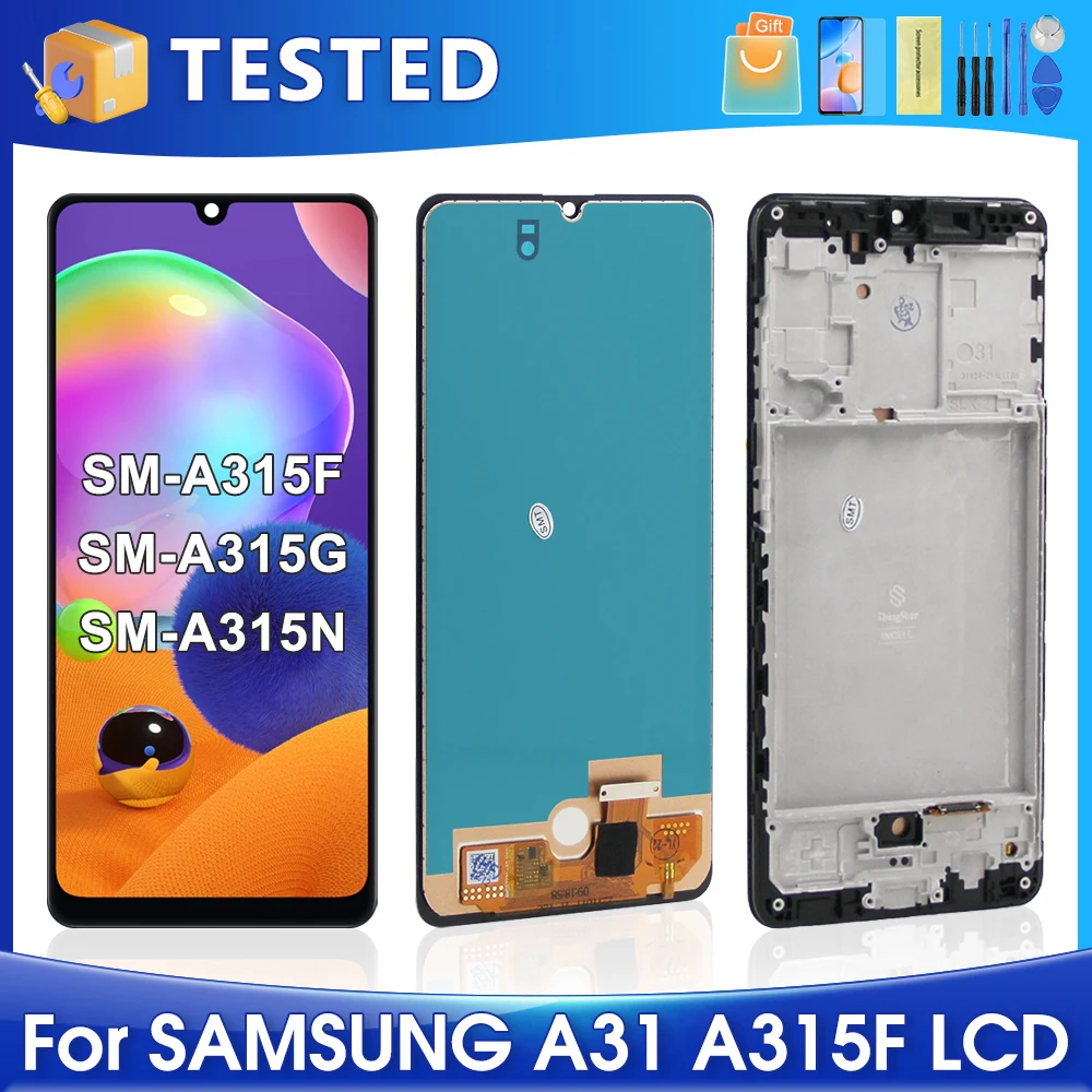 6.4\'\'A31 For Samsung Tested A315 A315F A315G/DS A315G A315N LCD Display Touch Screen Digitizer Assembly Replacement