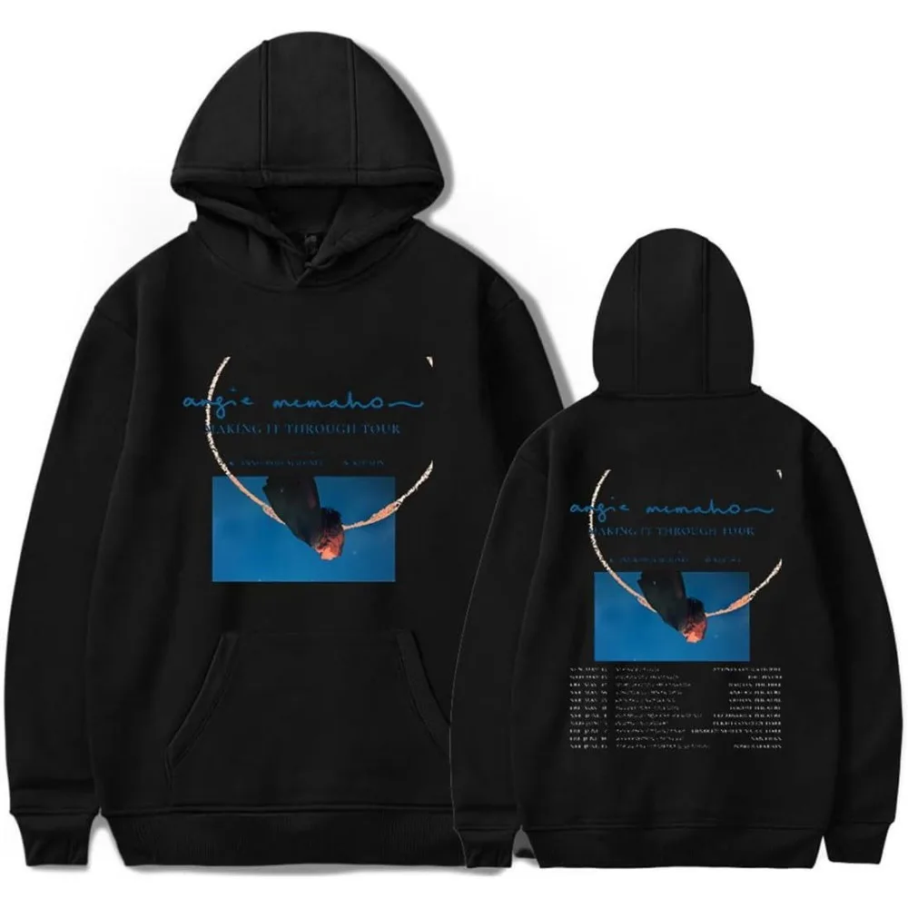 Angie Mcmahon Making It Through Tour 2024 Merch Hoodie Women Men Long Sleeve Sweatshirt Fashion Pullover Clothes