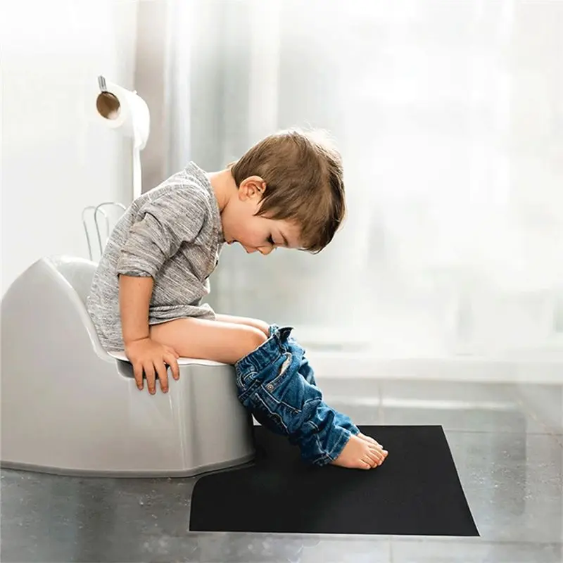 A36T-Upgrade Commode Potty Training Mats For Boys, Toilet Training Mats, Toilet Rugs, Toilet Rugs Shaped Washable