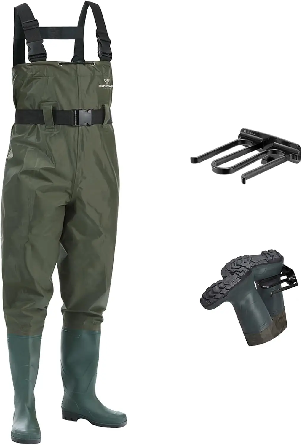 

Men's Fishing Waders, Waterproof Chest Wader with Boots for Hunting and Outdoor Use