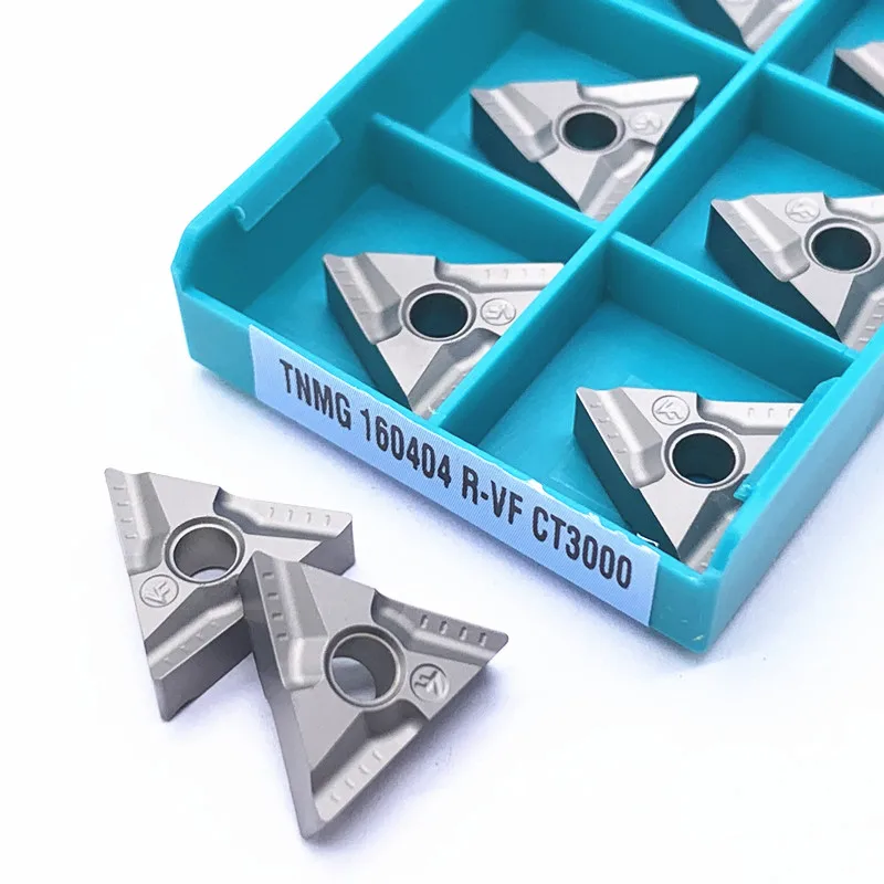 TNMG160404R-VF CT3000 TNMG160408R TNMG160408L Carbide Insert Lathe Turning CNC Machine Cutting Tool TNMG 160404R 160408L
