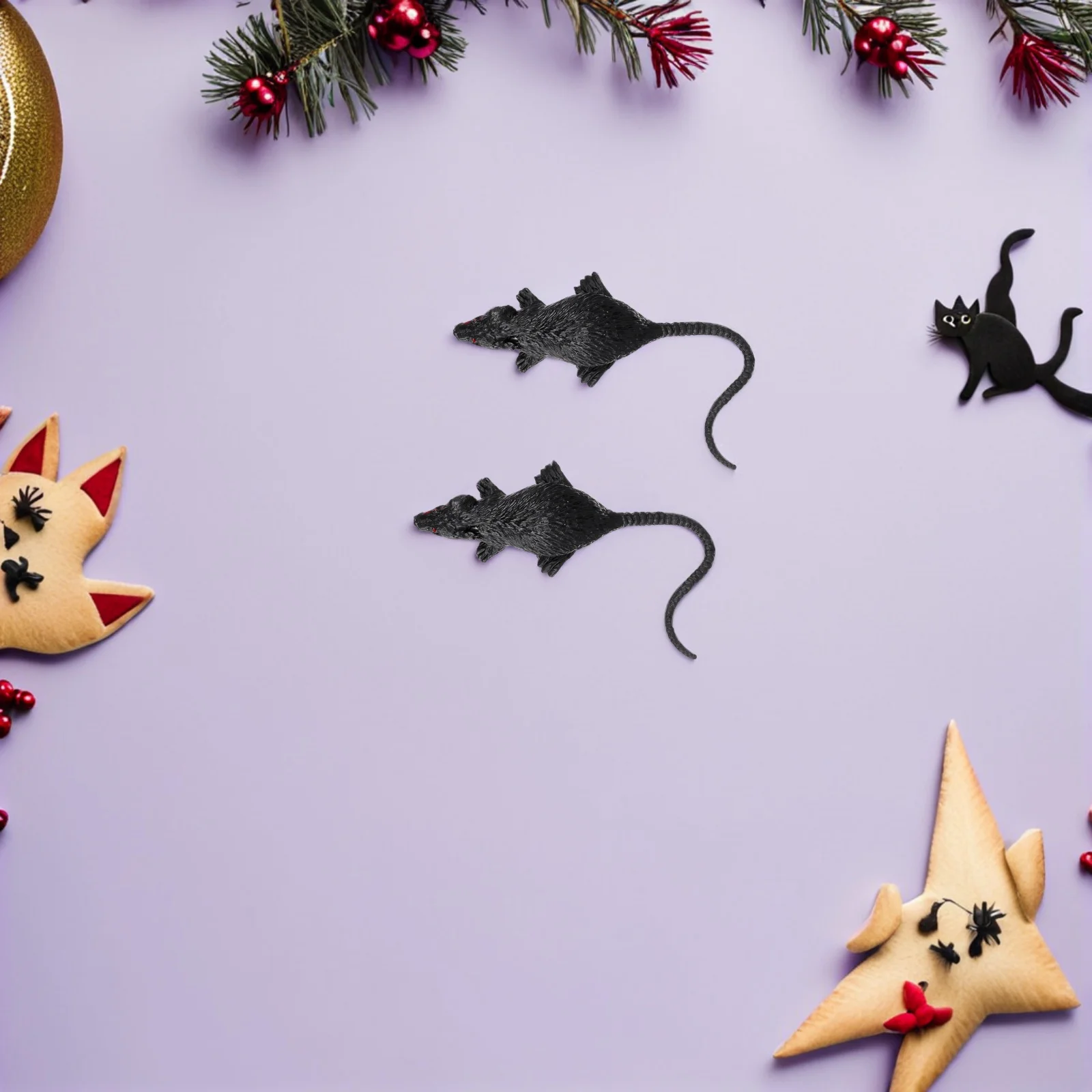 20 piezas ratas falsas de plástico realistas, ratones de imitación para suministros de broma, decoración espeluznante de Halloween, accesorios de broma de Casa Encantada, recuerdos de fiesta