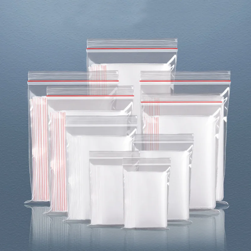 

Clear Stand Up Pouch PE Bag, Plastic Zip Lock Bag, Transparent Fruit Snack, Self Seal, Food Storage Package, 0.08mm, 100 PCs/Lot