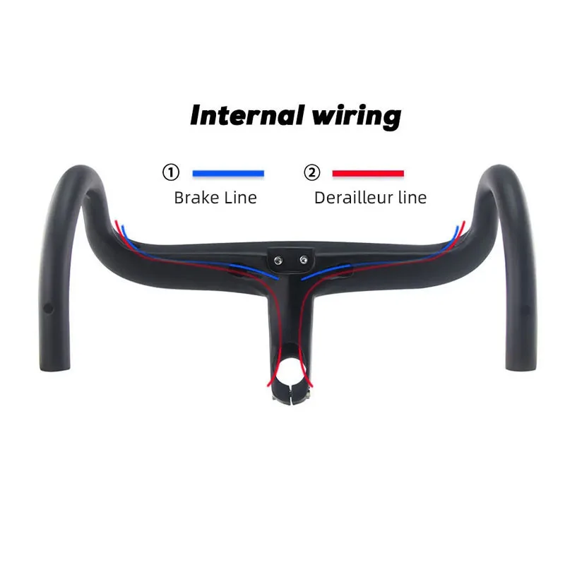 carbon handlebar  Road Handlebar  Integrated Carbon bike Handlebar 28.6mm Fork  with Spacers  computer stand