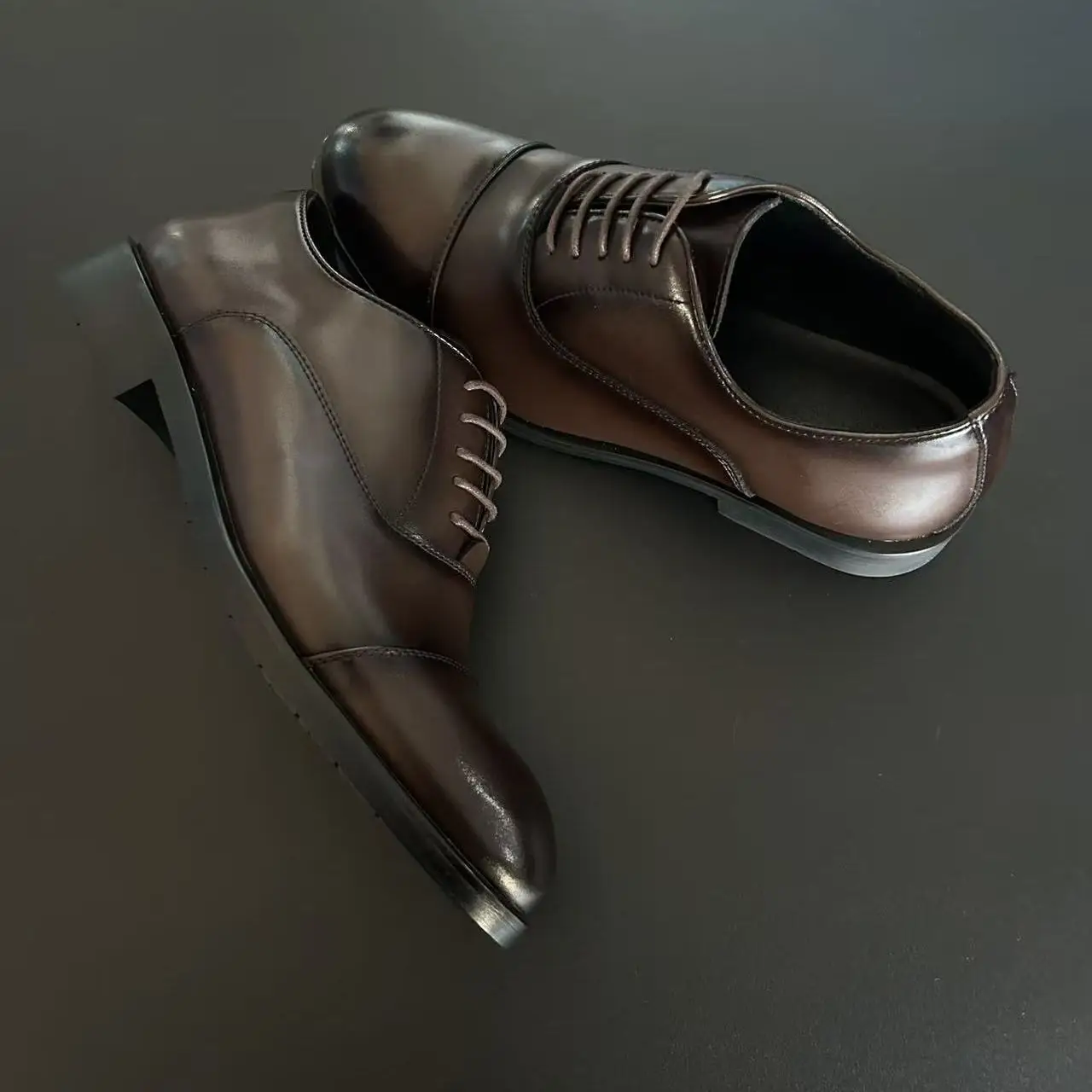 

Casual Oxford Leather Shoes Three-Way Commute Trendy Wedding Formal Business Thick Bottom Oxford Shoes for Men