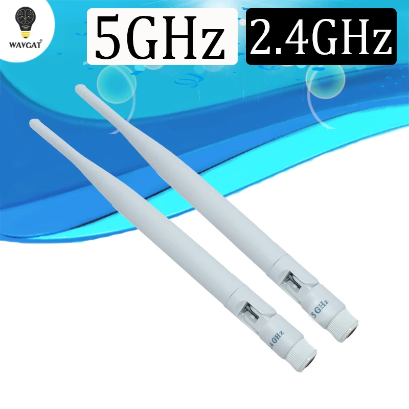 2.4GHz 5GHz 5.8Ghz Antenna 8dBi RP-SMA Connector Dual Band wifi Antena aerial SMA female wireless router 2.4 ghz antena 5.8 ghz