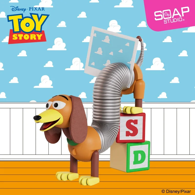 Soap Studio Disney Toy Story Series Spring Dog Magnetic Doll Ornaments, Magnetic Spring Slinky Dog Toy Story Around.