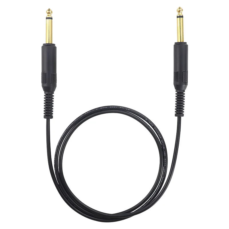 6.35-to-3.5 Guitar Noise Reduction Cable Microphone Amplifier Mixing Console Audio Cable 6.5 Mono Male to Male Speaker Cable