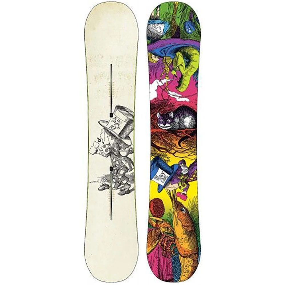 Snowboard de núcleo de madera de fibra de álamo personalizada para adultos y niños, fábrica China