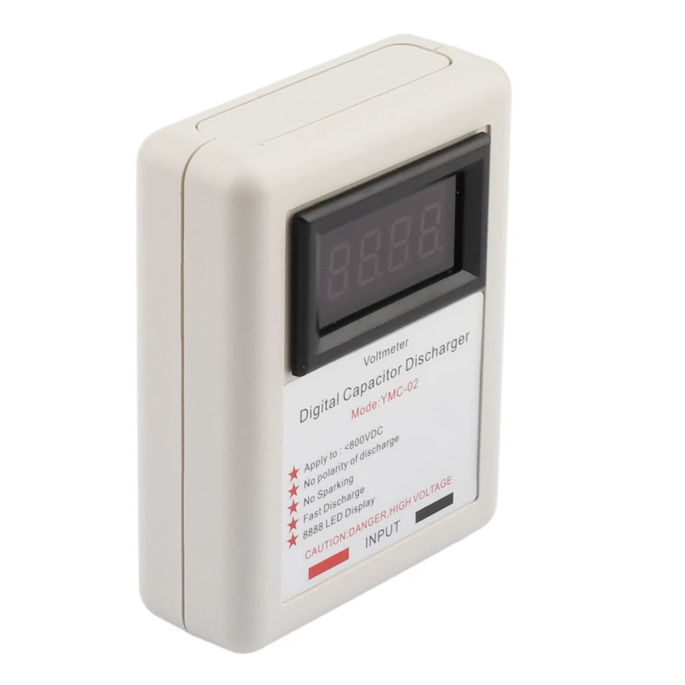 Imagem -05 - Testador de Tensão Capacitor Digital Descarregador Rápido Ferramenta de Descarga de Alta Tensão Exibição de Reparo Eletrônico Proteção de Sinal 800v