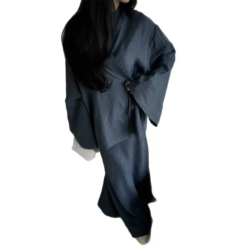 Faionable casual solto irt e saia conjunto com cinto feminino longo sve v-ne solto ajuste terno de duas peças para o outono