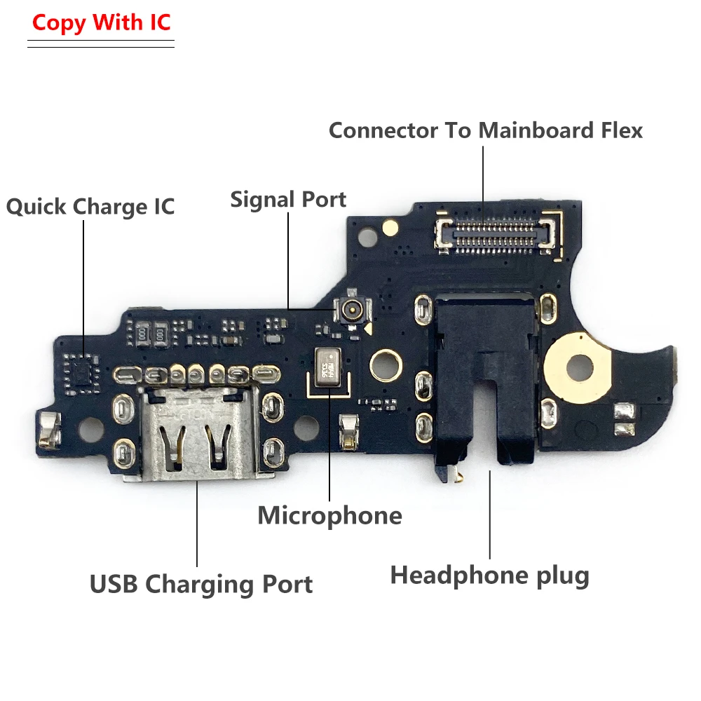 10Pcs，NEW USB Charger Port Jack Connector Flex Charging Board Module For OPPO Realme C12 C15 C21 7 6 6i 5 5i 3 Pro C11 C20 C25