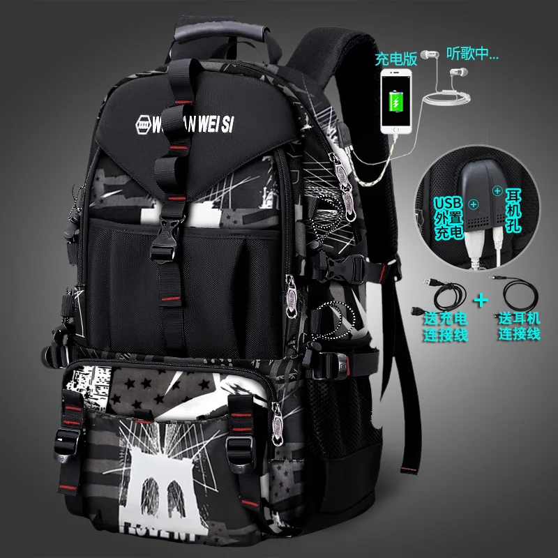 YUNFAN Herren rucksäcke neuer Reise rucksack Herren Outdoor Bergsteiger Gepäck tasche 50 l60l65l80l Rucksack für Herren 7