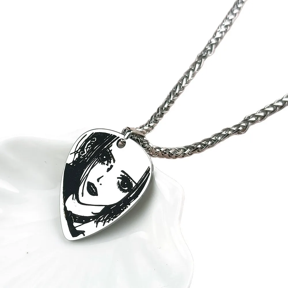 أنيمي أوساكي نانا قلادة تأثيري قلادة فاسق الرجال النساء سبيكة سلسلة المختنق الغيتار اختيار مجوهرات مهرجان الهدايا #6